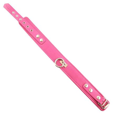 ROUGE COLLAR WITH RING PINK