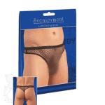 Mens Black Mesh G-String