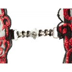 ABIERTA FINA RED BLACK BODY RHINESTONE