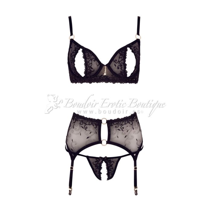 3 piece lingerie set by abierta fina