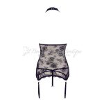 elegant set of 2 piece lace corset by Abierta Fina back