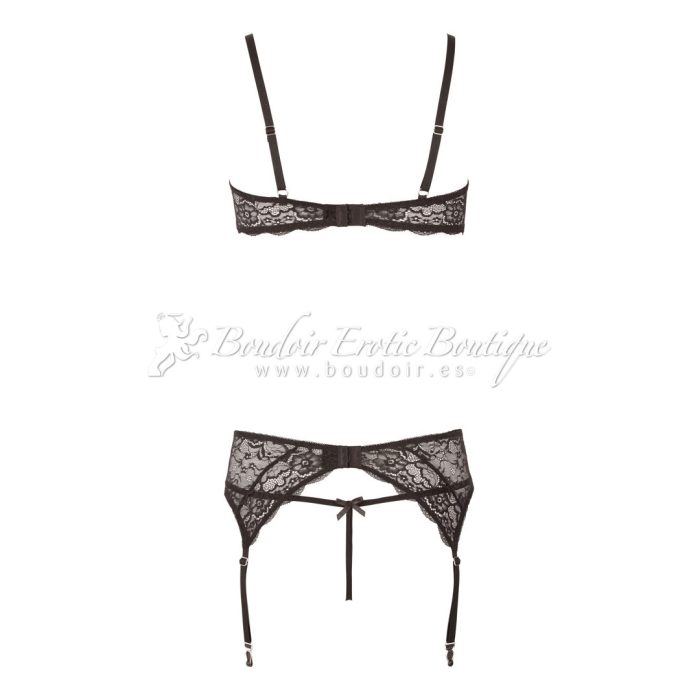 3 piece lingerie set back