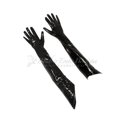 black level vinyl gloves black