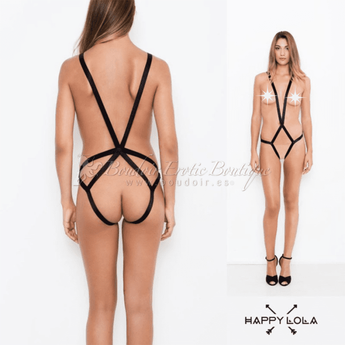 HAPPY LOLA BODY STRAPS BLACK