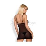 Black Chemise Thong Back