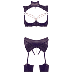 ABIERTA FINA SHELF BRA SUSPENDER SET