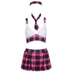 PINK TARTAN SCHOOL GIRL SET