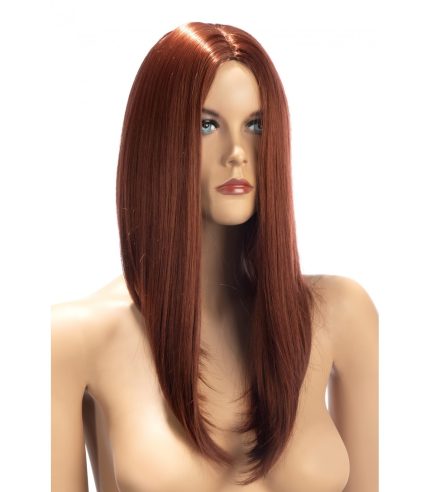 Nina Long Auburn Brown Wig