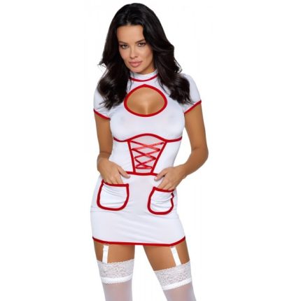 Sexy Nurse with Suspenders