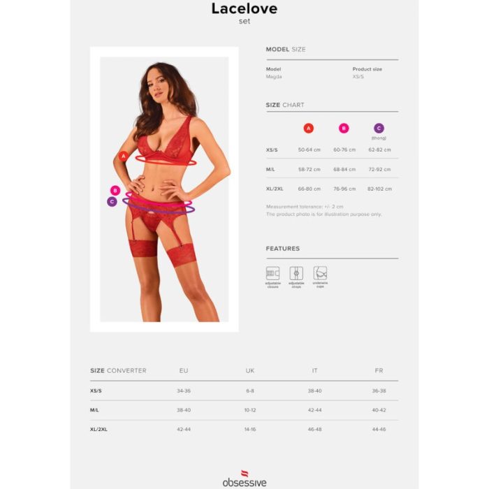 Lacelove Red Lingerie Set