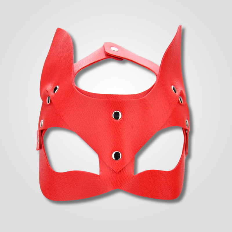 Kitty Cat Leather Mask